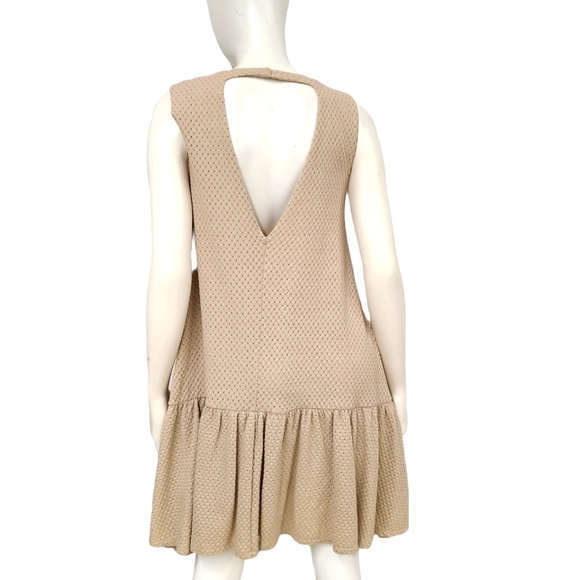 FREE PEOPLE Oatmeal Knit Summer Dress size small - Picture 6 of 8